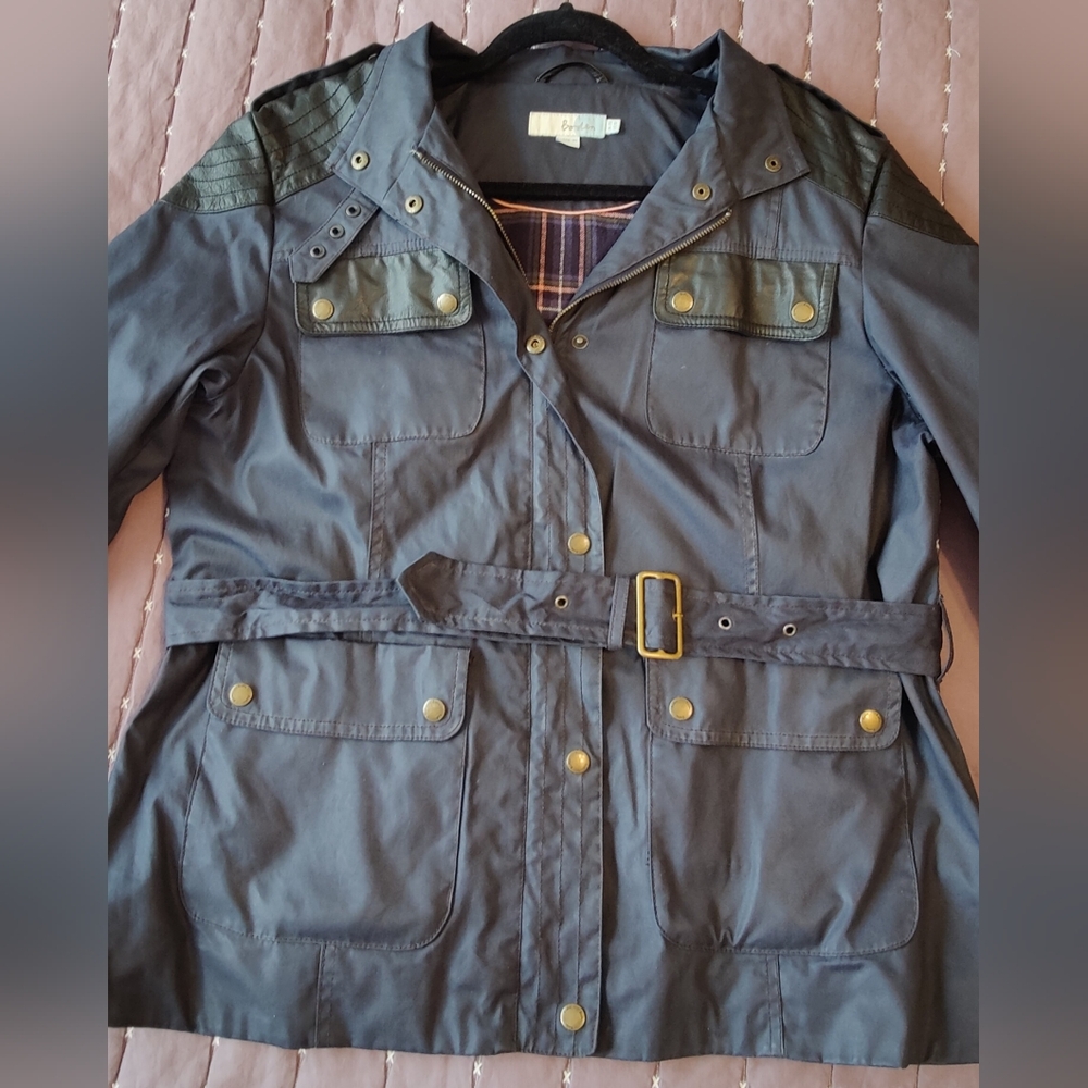 Boden Waxed Military Style Jacket